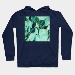 Small leaves pattern Hoodie